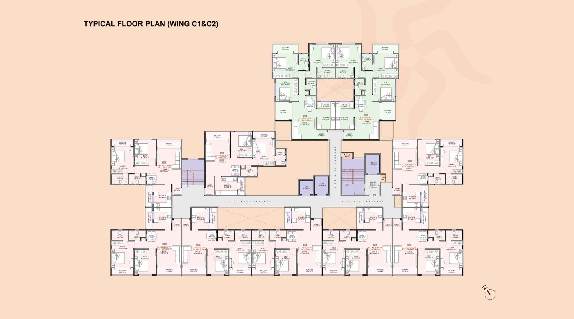 Jagtap-City-Typical-Floor-Plan